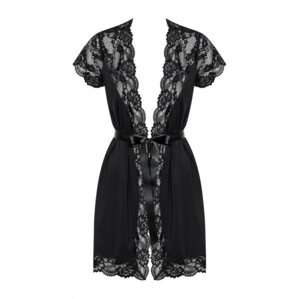 szata Obsessive Czarny S/M Kvety