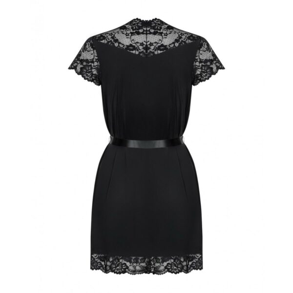 szata Obsessive Czarny S/M Kvety - obrazek 4