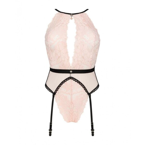 Koronkowe Body Obsessive Lilines S/M - obrazek 4