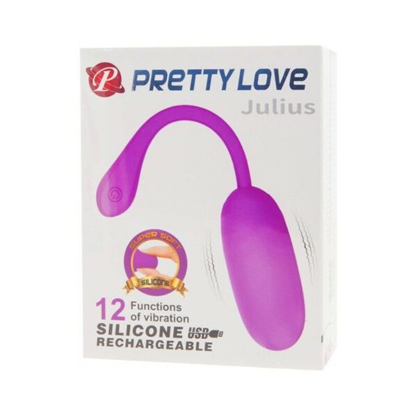 Wibrujące jajo Pretty Love Julius Liliowy (Ø 3,3 cm) - obrazek 4