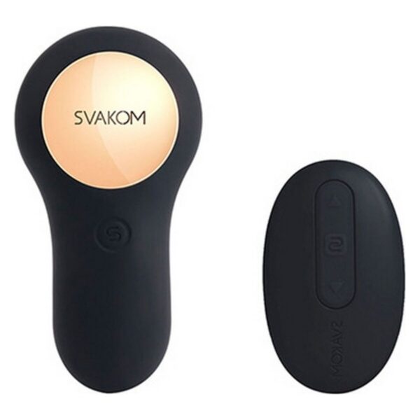 Czarny silikonowy masażer prostaty Vick Powerful Plug Svakom - obrazek 3