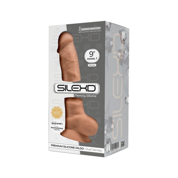 Realistyczne dildo Silexd Caramel Beżowy - obrazek 3