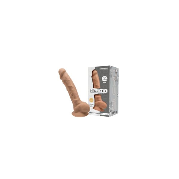 Realistyczne dildo Silexd Caramel Beżowy - obrazek 4