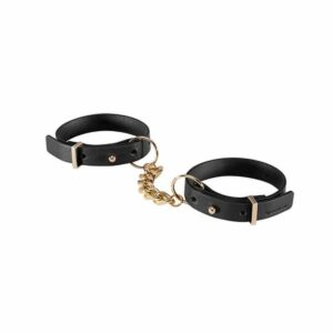 Maze wąskie kajdanki na nadgarstki czarne Bijoux Indiscrets 11130 Czarny