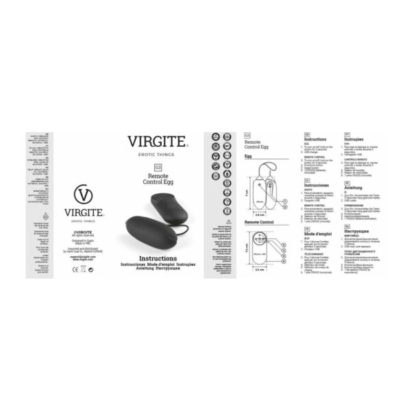 Wibrujący pocisk Virgite Czarny - obrazek 6