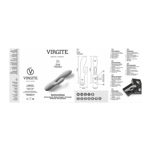 Wibrator Virgite Niebieski - obrazek 4