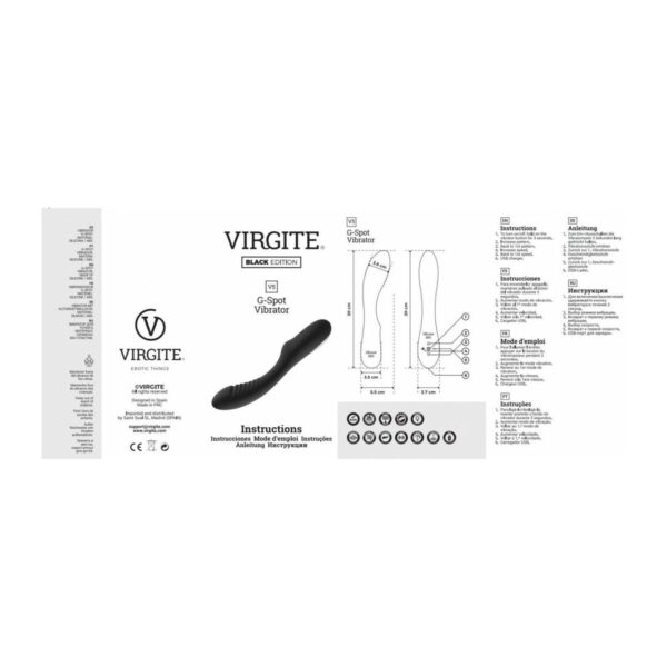 Wibrator punktu G Virgite Czarny - obrazek 6