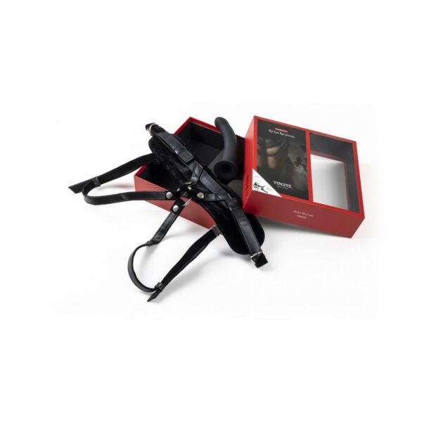Dildo Strap-On Virgite Czarny L - obrazek 5