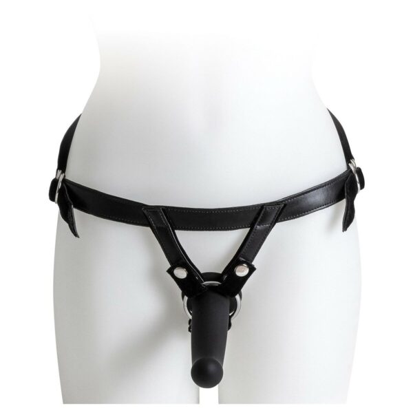 Dildo Strap-On Virgite Czarny L - obrazek 6