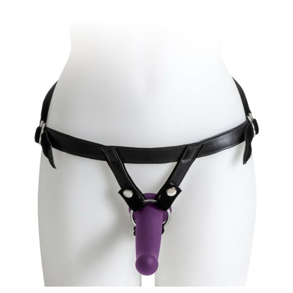 Dildo Strap-On Virgite Fioletowy L - obrazek 4