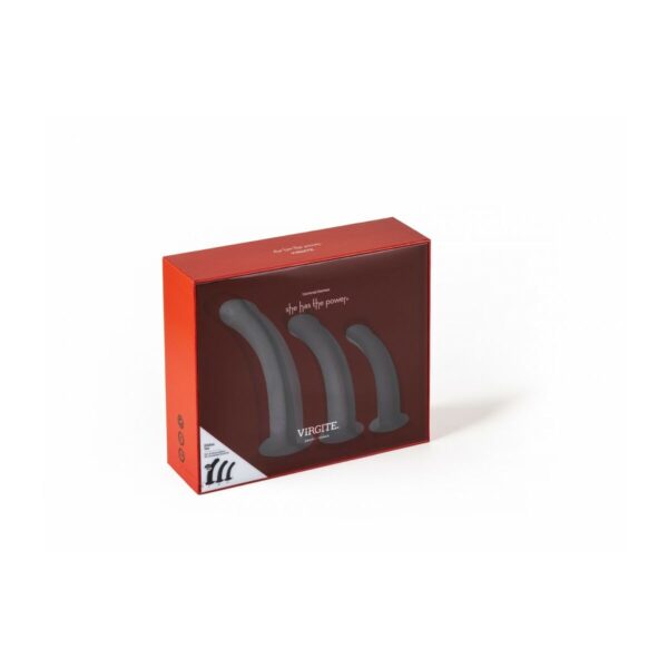 Dildo Virgite Czarny S/M/L Set - obrazek 6
