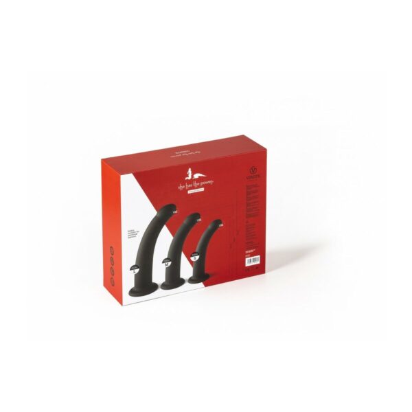 Dildo Virgite Czarny S/M/L Set - obrazek 7