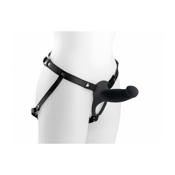 Dildo Strap-On Virgite Czarny S - obrazek 2