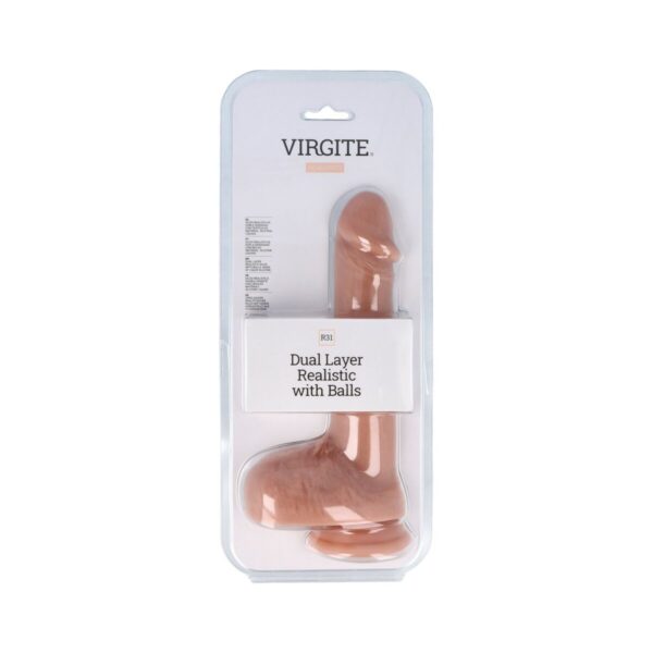 Realistyczne dildo Virgite 22 cm - obrazek 2