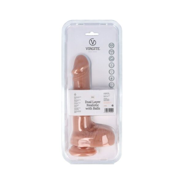 Realistyczne dildo Virgite 22 cm - obrazek 4
