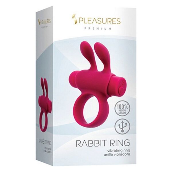 Pierścień Erekcyjny Trójpak S Pleasures Rabbit Różowy - obrazek 2