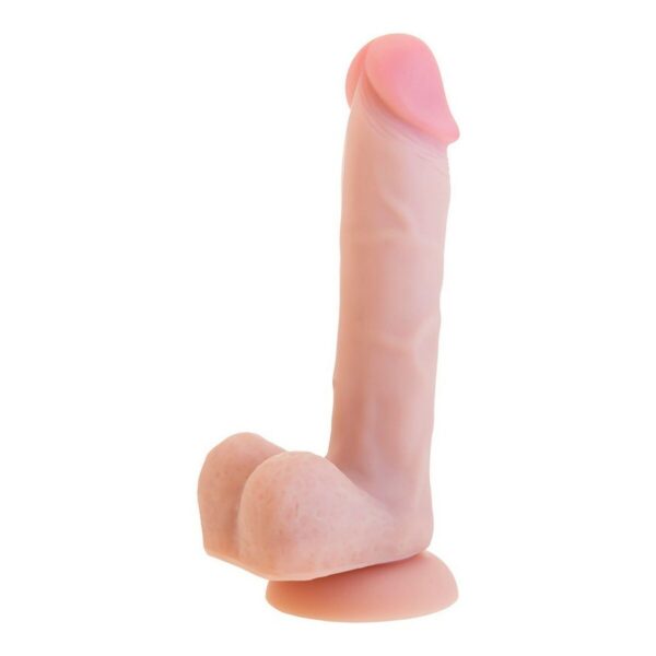 Realistyczne dildo S Pleasures Beżowy Silikon (18 cm)