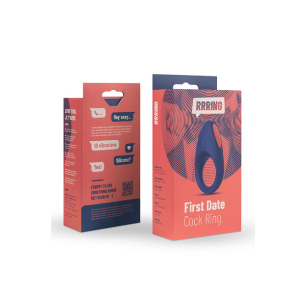Pierścień Erekcyjny Trójpak FeelzToys RRRING First Date Wibrator (28 mm) - obrazek 2