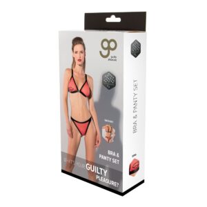 Zestaw bielizny Guilty Pleasure Czerwony (XL)