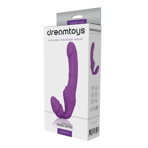 z podwójną końcówką Dream Toys Essentials Fioletowy - obrazek 4
