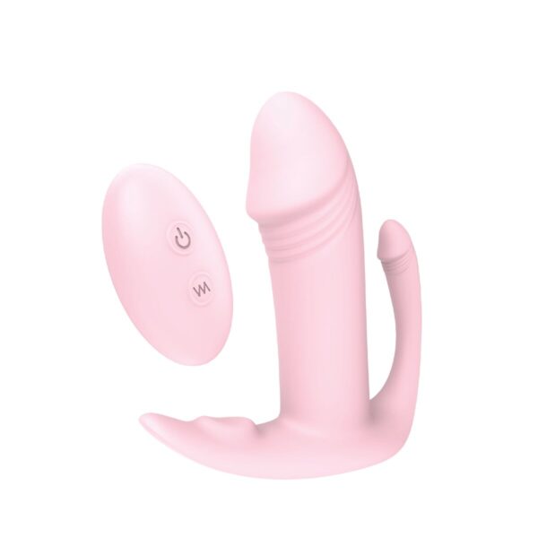 Masturbator do podwójnej penetracji Dream Toys Essentials Różowy - obrazek 2