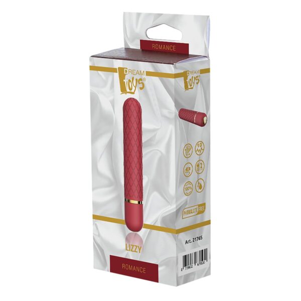 Wibrujący pocisk Dream Toys Romance Czerwony - obrazek 5