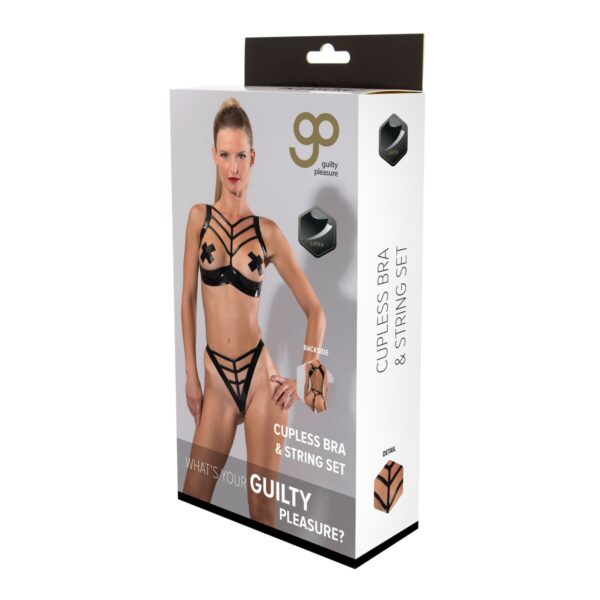 Zestaw bielizny Guilty Pleasure Czarny (L)