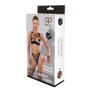Zestaw bielizny Guilty Pleasure Czarny (XL)