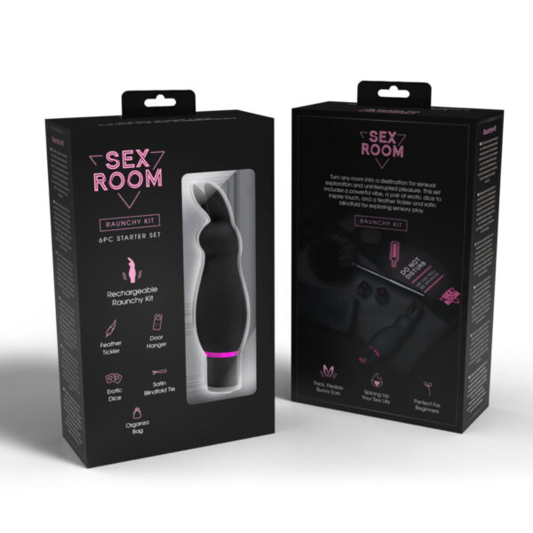 Klasyczny wibrator Dream Toys Sex Room Raunchy Kit Czarny - obrazek 3