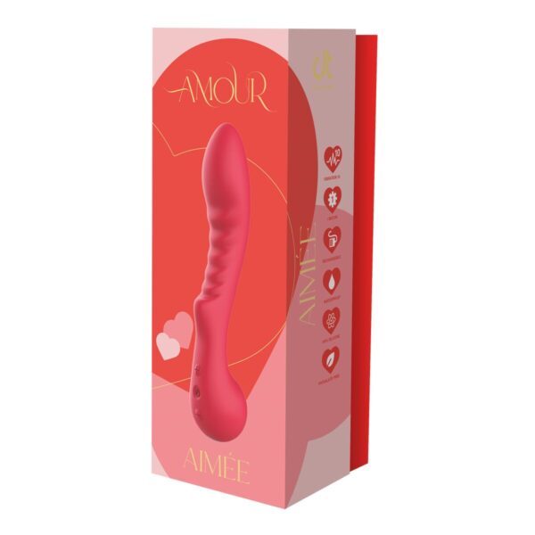 Klasyczny wibrator Dream Toys Amour Flexible G-Spot Czerwony - obrazek 7
