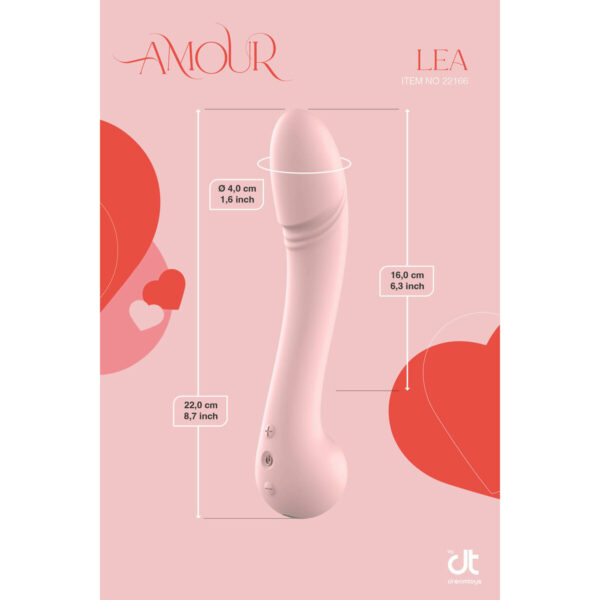 Klasyczny wibrator Dream Toys Amour Flexible Różowy - obrazek 6