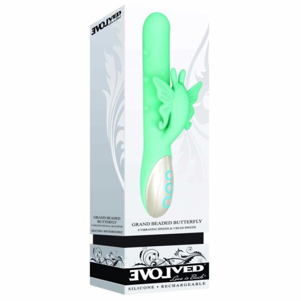 Wibrator punktu G Evolved Kolor Zielony Motyl - obrazek 6