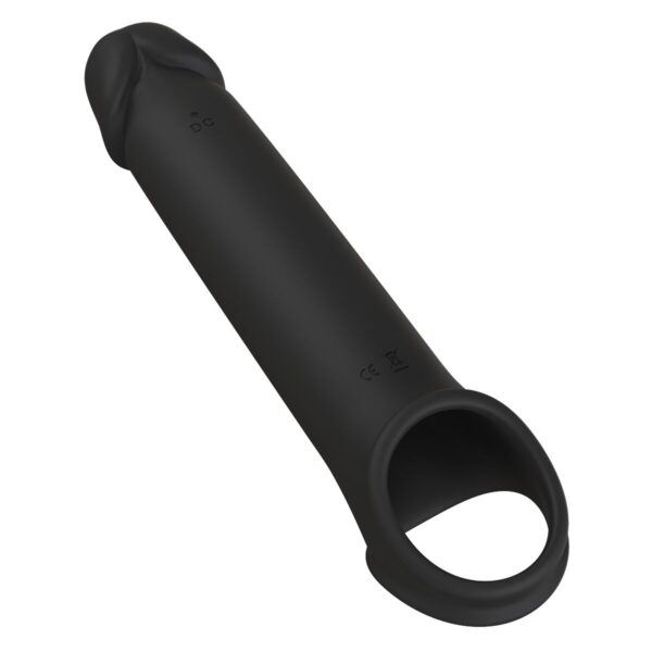 Nakładka na penisa Dream Toys Ramrod Czarny Ø 4,4 cm - obrazek 3