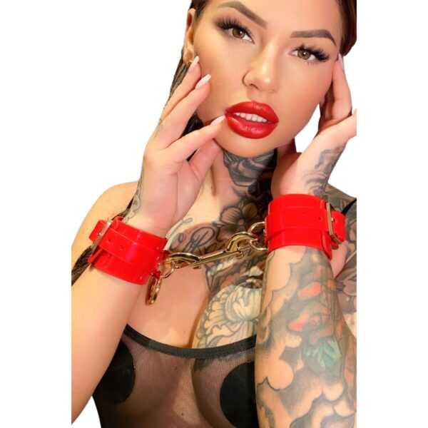 Kajdanki Kinky Diva Czerwony - obrazek 4